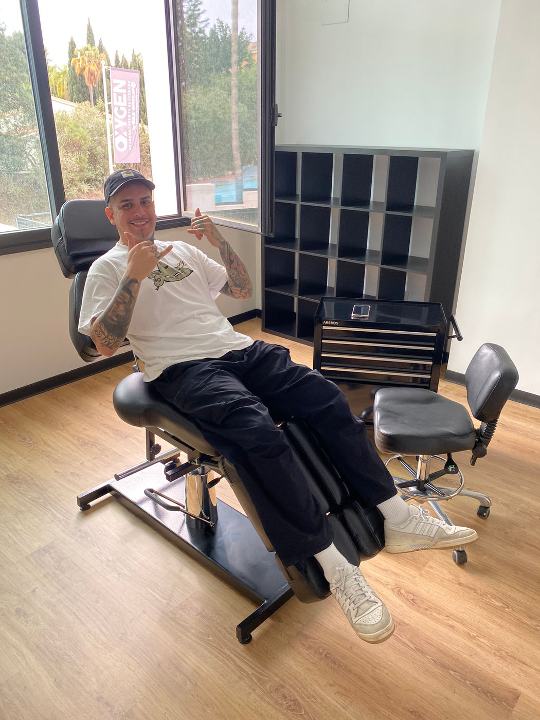Inside the Oxygen Ink tattoo studio near Marbella